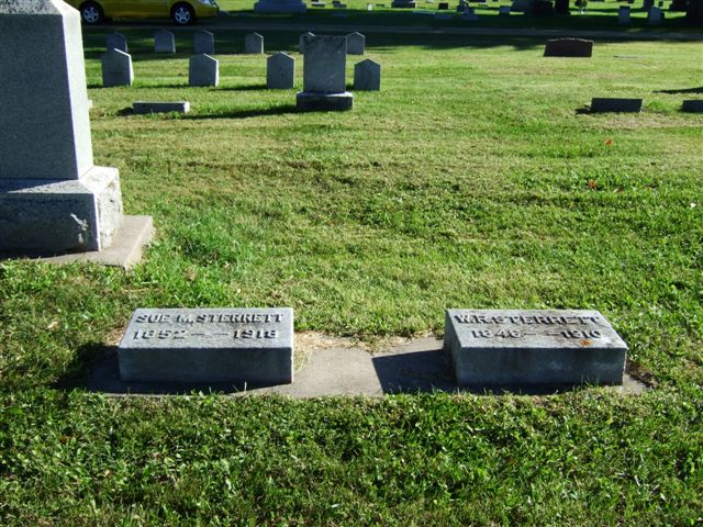 William and Susan Sterrett's graves